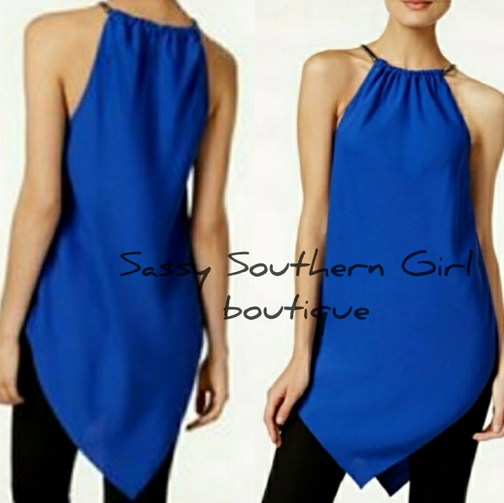🆕⭐Electric blue high neck top tunic⭐